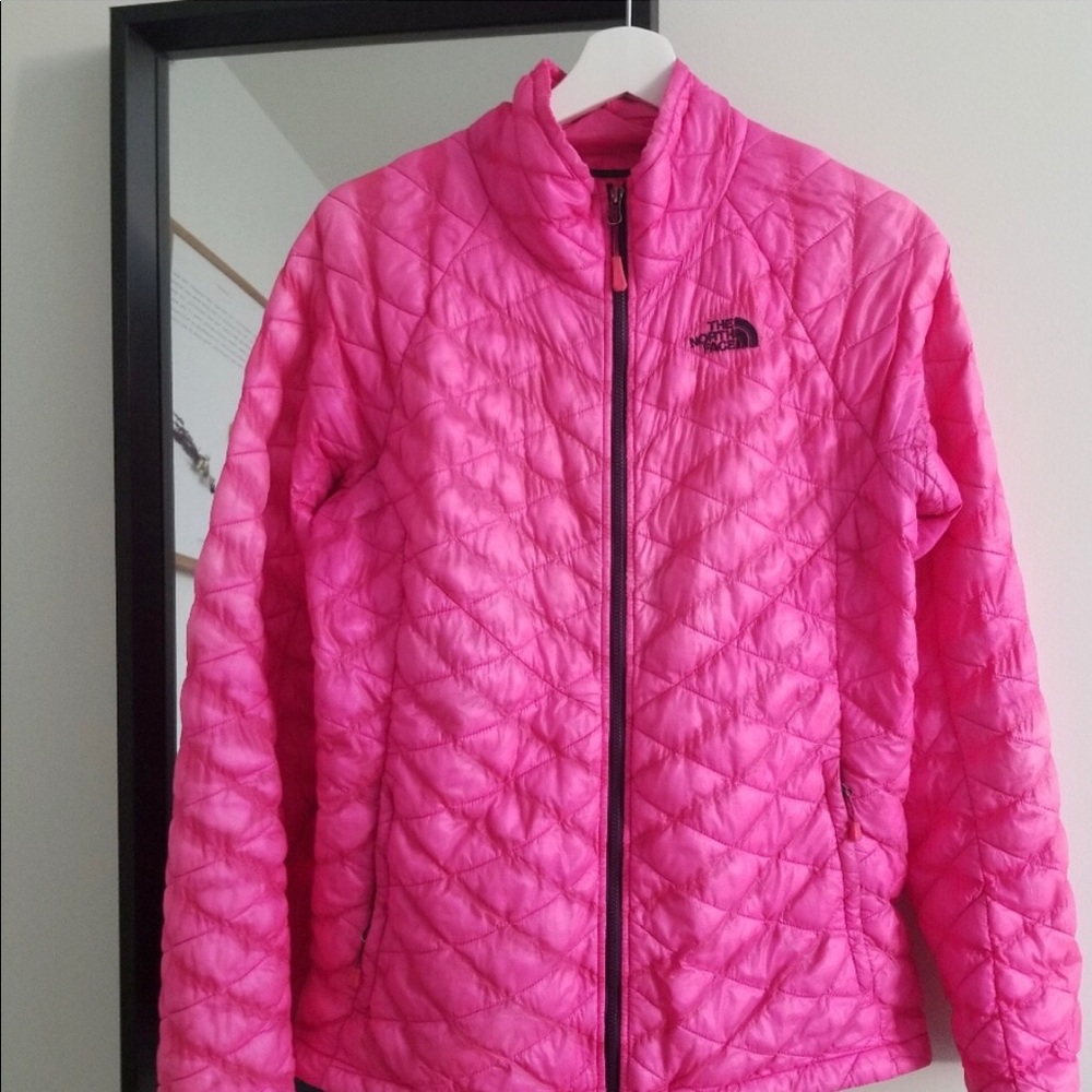 North Face Pink Thermoball Jacket